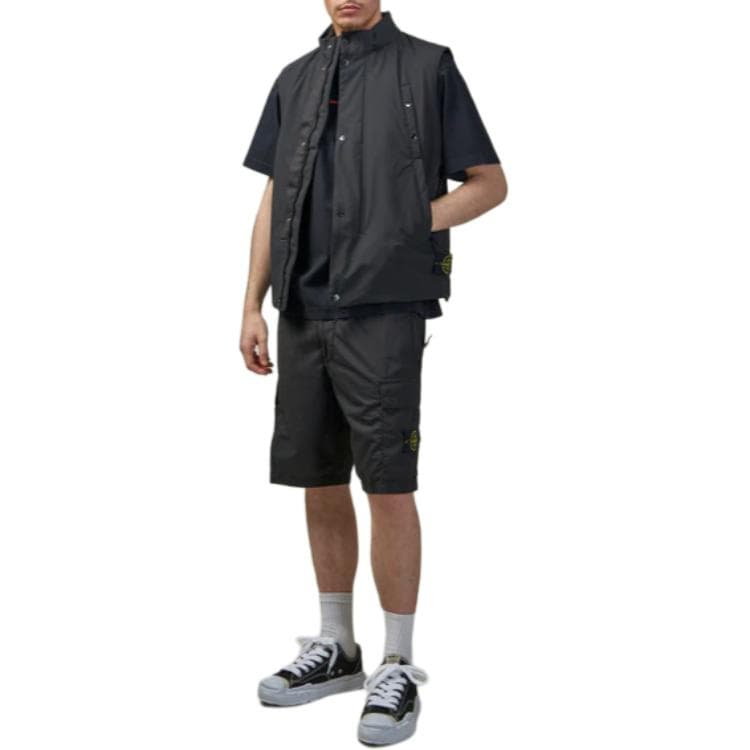 Футболка STONE ISLAND SCAN CAMO T Рубашка Мужская Черная - изображение 6