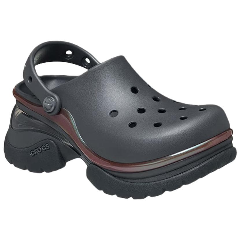 Сабо Crocs Super Bae Little Dolphin Сабо Женские Черный песок Серый - изображение 2
