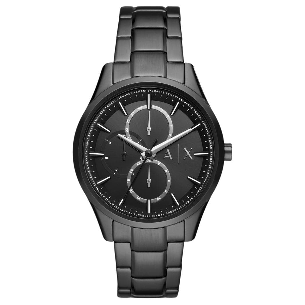 Механические часы ARMANI EXCHANGEAE Часы с ремешком на запястье кварцевый механизм нержавеющая сталь шнуровка черный циферблат - изображение 1