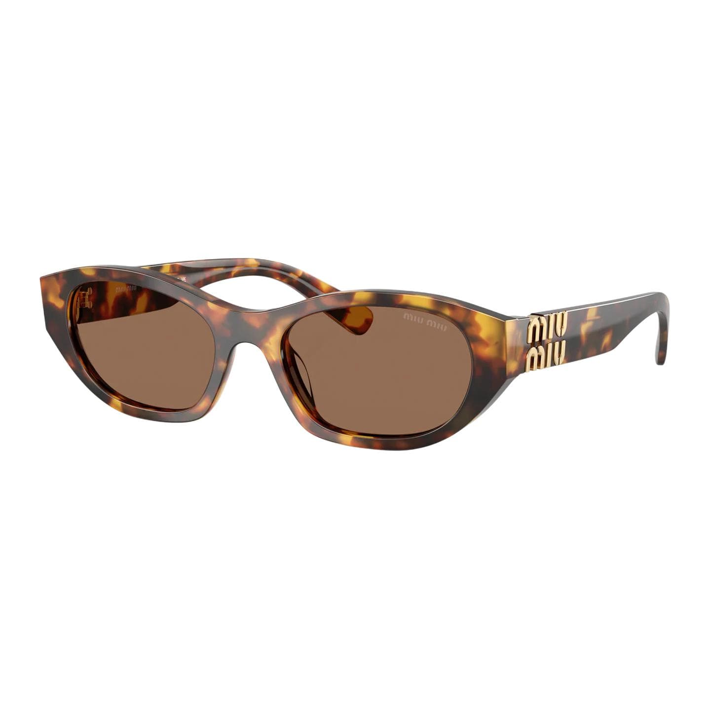 Солнцезащитные очки MIU MIU Ацетатное волокно OVAL SUNGLASSES Женские Mel Гаванский - изображение 1