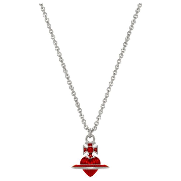 Ожерелье Vivienne Westwood Браслеты из латани Унисекс Серебряный Красный - изображение 2
