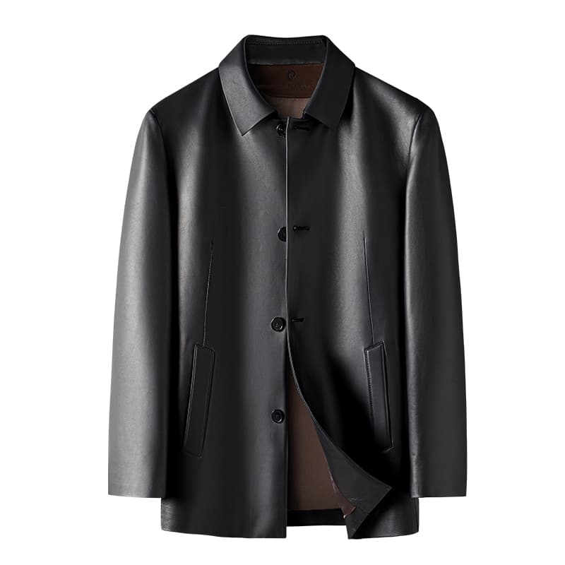 Кожаная куртки PIERRE CARDIN Мужская кожаная куртка - изображение 1