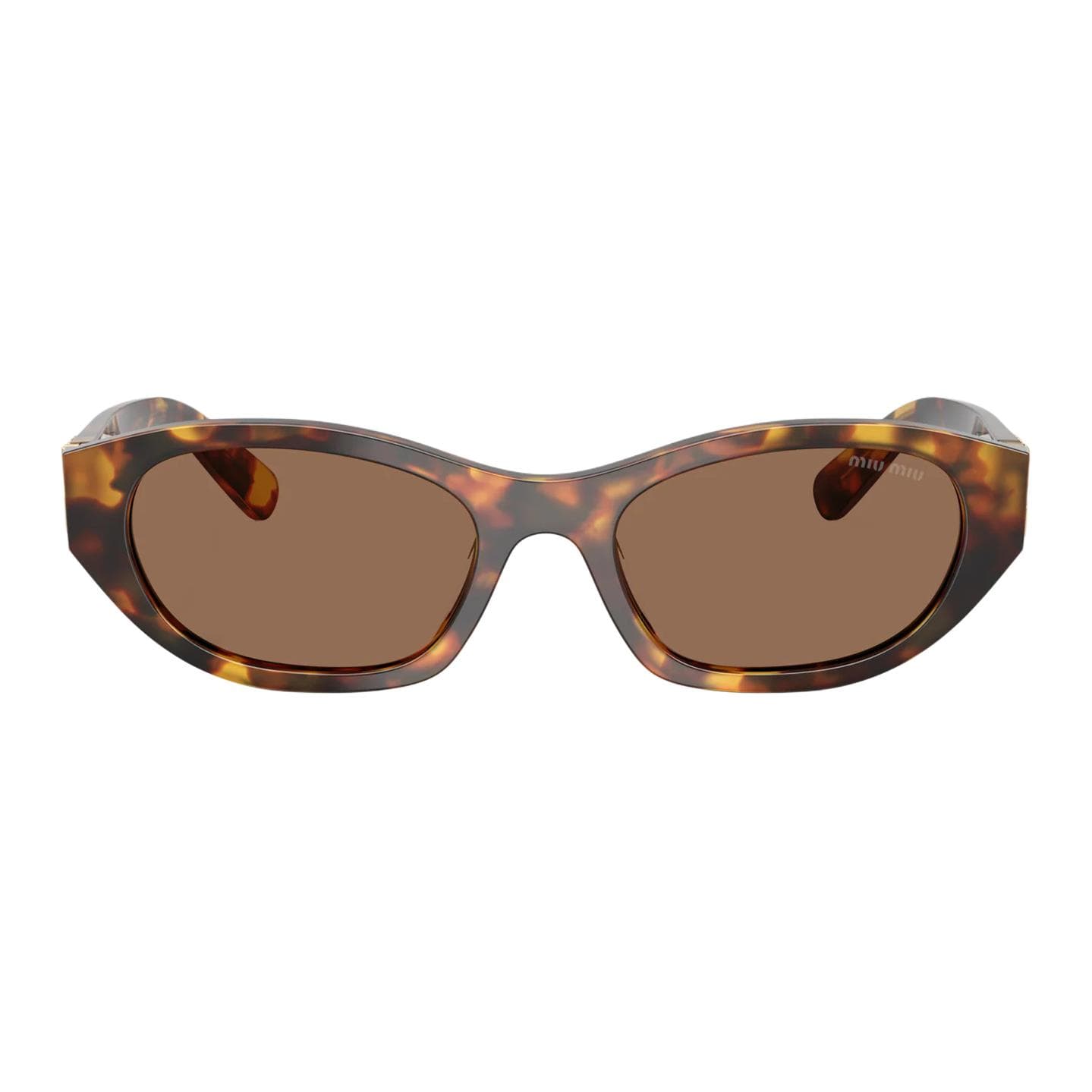 Солнцезащитные очки MIU MIU Ацетатное волокно OVAL SUNGLASSES Женские Mel Гаванский - изображение 2
