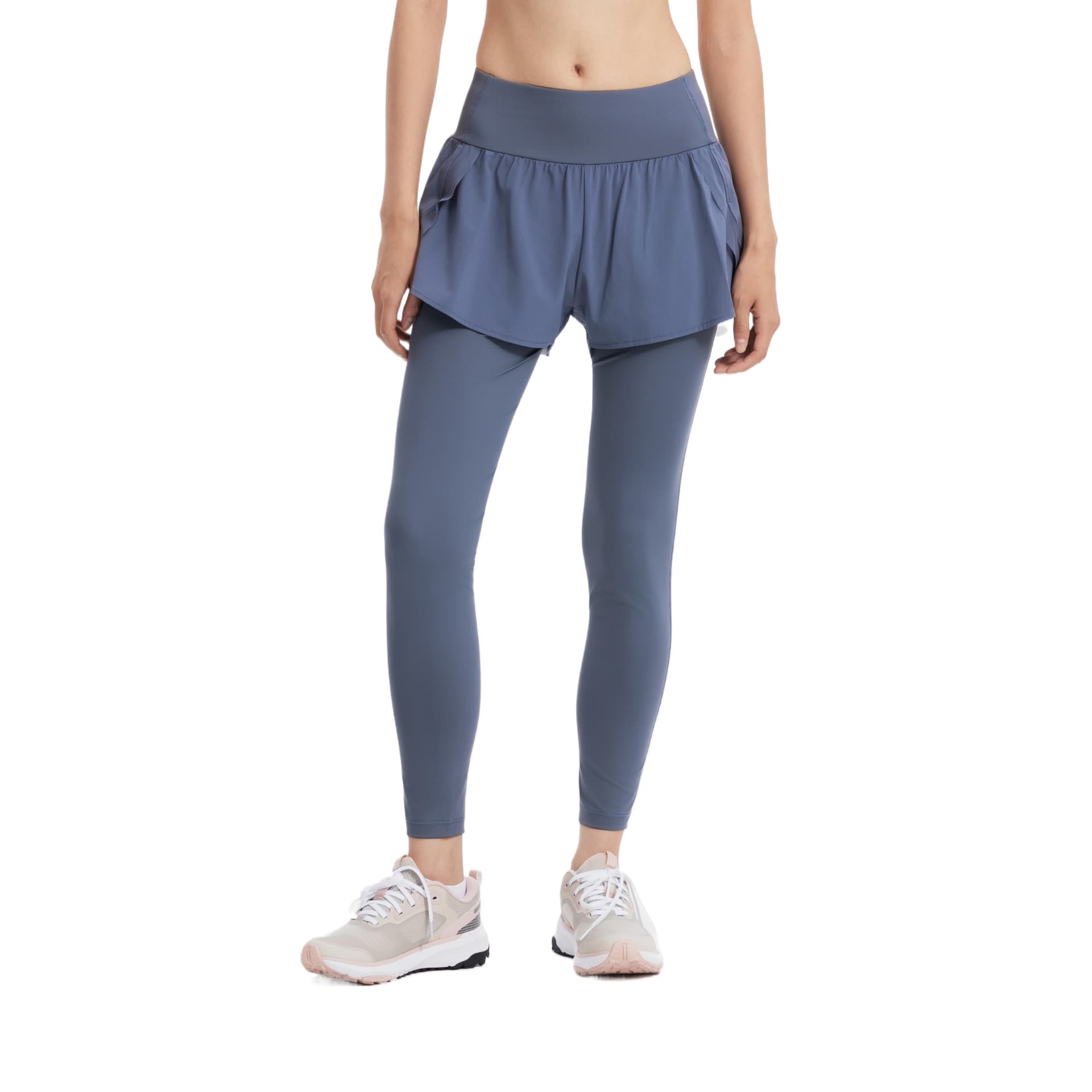 Штаны DECATHLON Асфальтовый серый Асфальтовый серый Асфальтовый серый Женские спортивные брюки - изображение 1