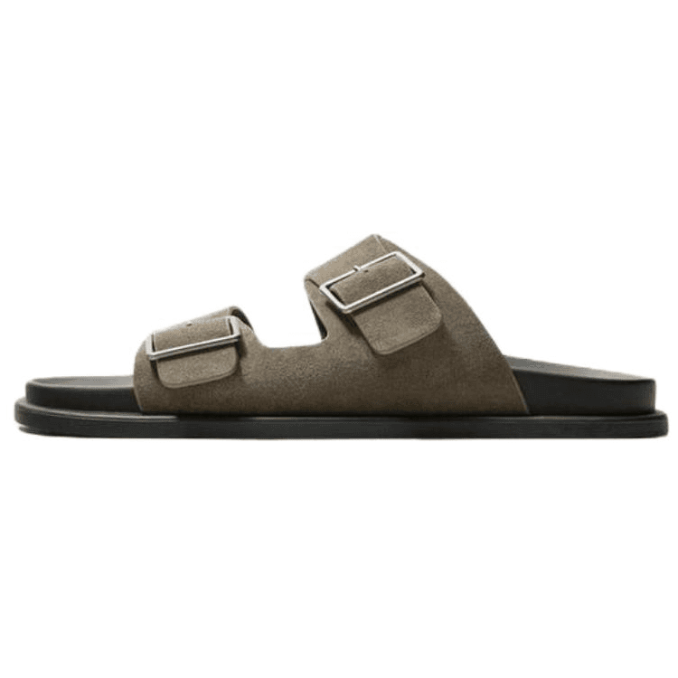 Сандалии ZARA Пластик Дышащая Обувь Birkenstock Мужская Тауповая - изображение 1