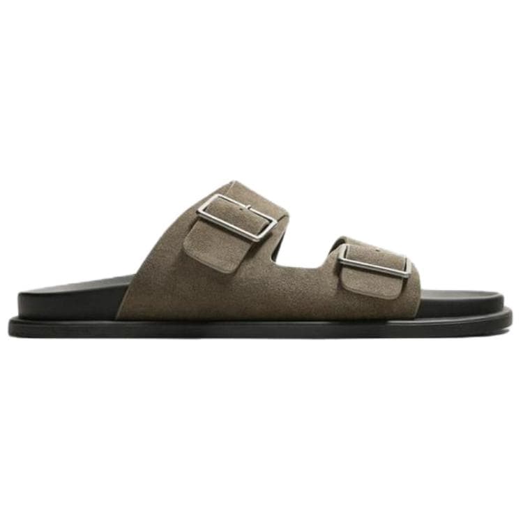 Сандалии ZARA Пластик Дышащая Обувь Birkenstock Мужская Тауповая - изображение 2