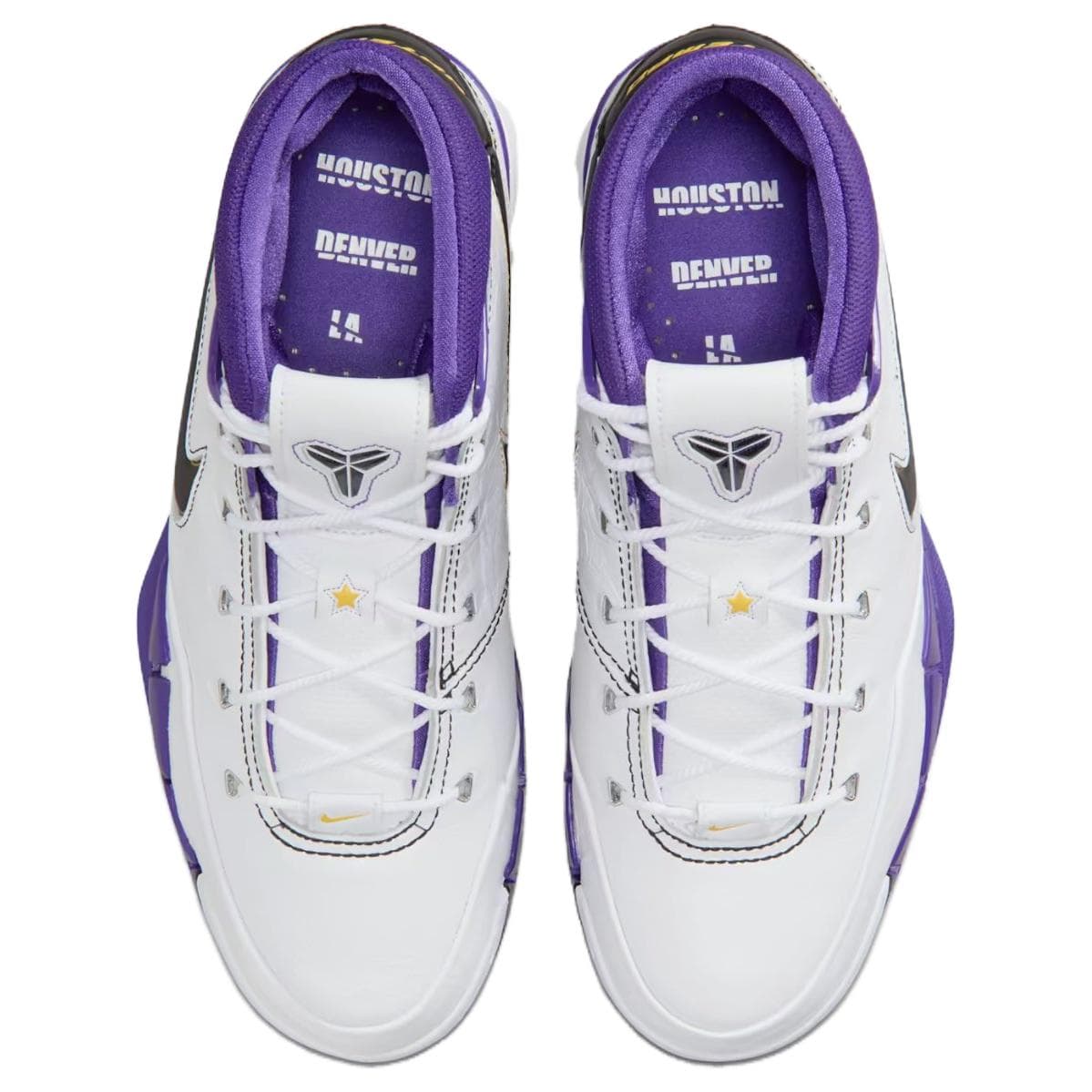 Кроссовки для баскетбола Nike Zoom Kobe 1 High Топ Баскетбольные кроссовки Мужские Белый Фиолетовый Черный 2026 Выпуск - изображение 4