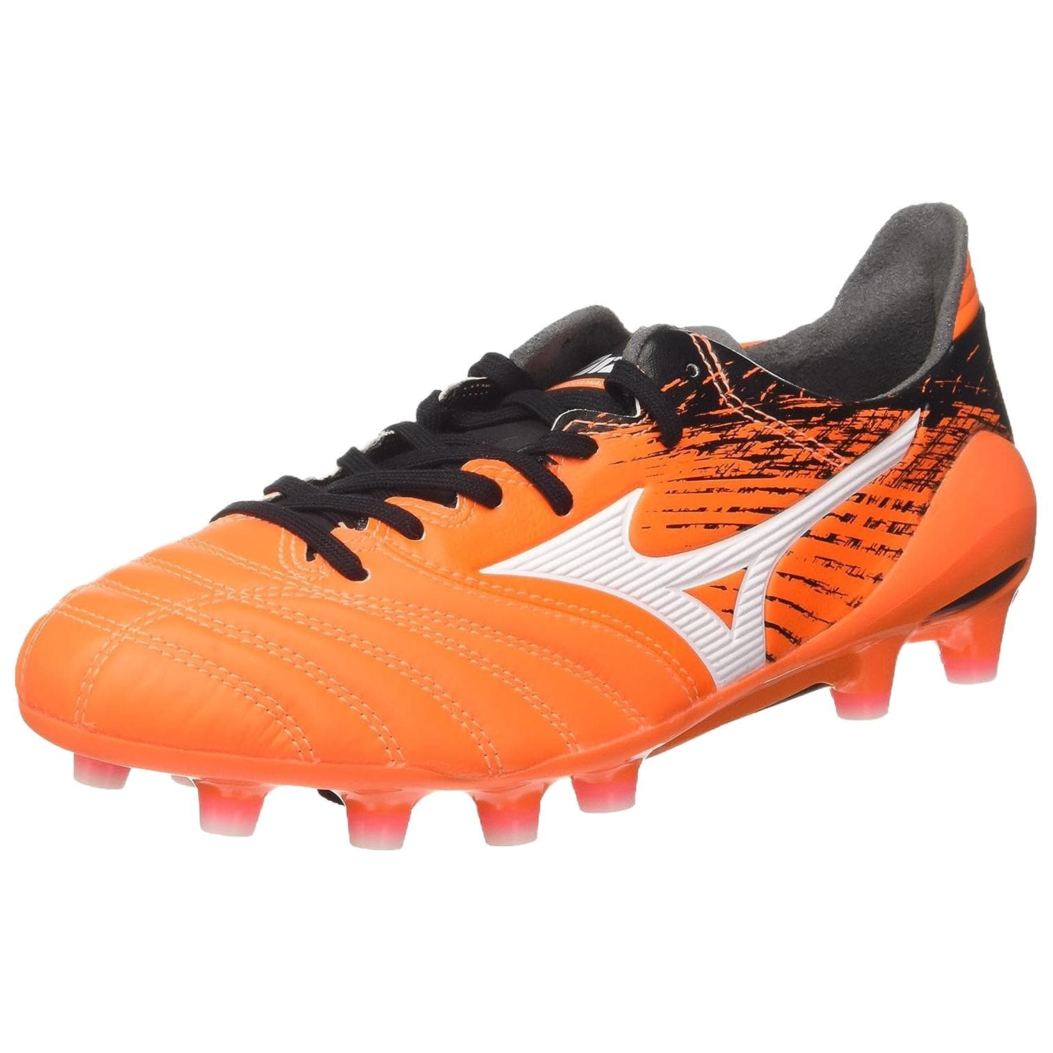 Кроссовки для футбола Mizuno Morelia Neo 2 Футбольные бутсы Мужские Оранжевые - изображение 3