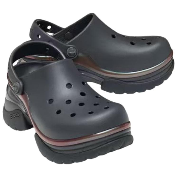 Сабо Crocs Super Bae Little Dolphin Сабо Женские Черный песок Серый - изображение 3