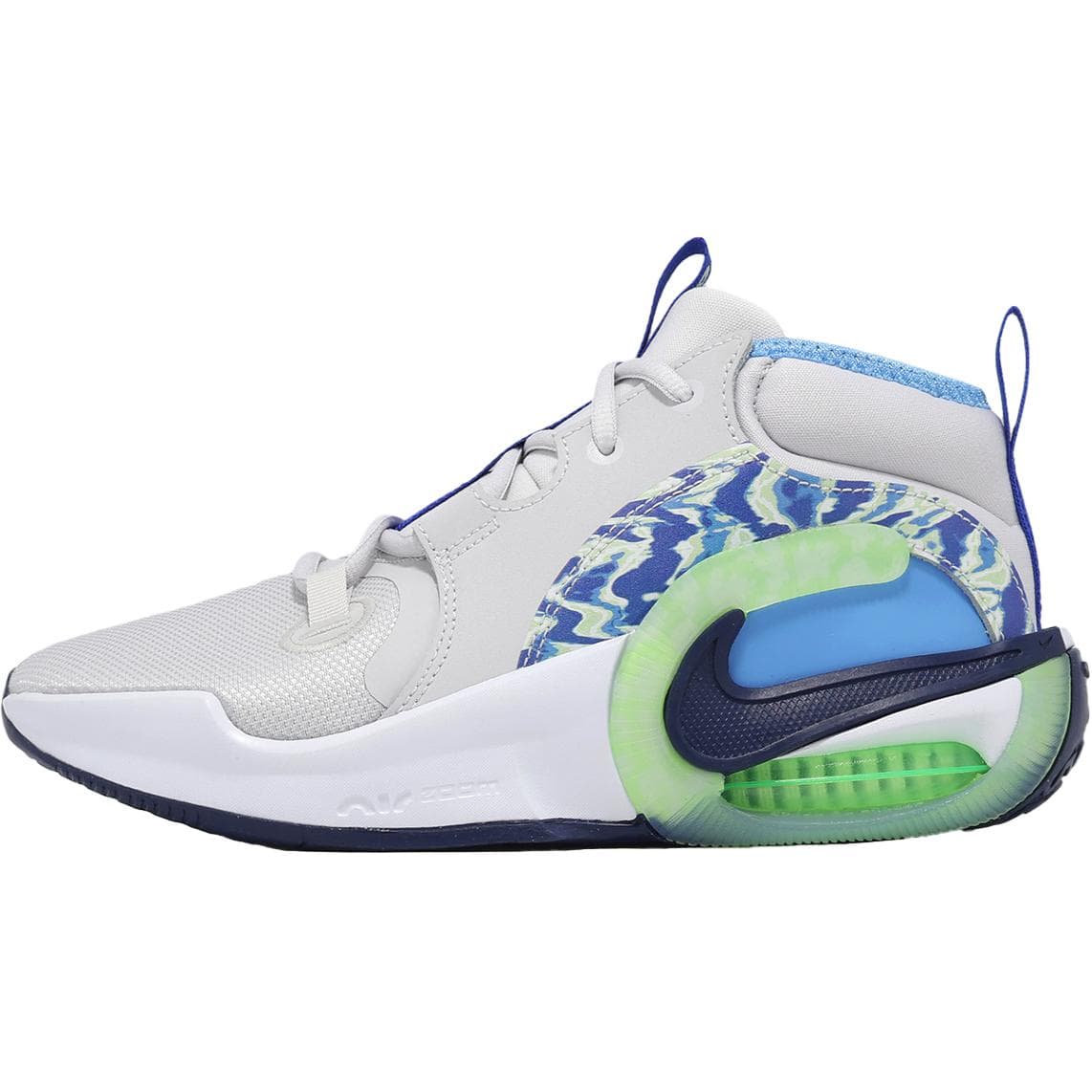 Кроссовки для баскетбола Nike Air Zoom Crossover 2 MID Топ Детские Баскетбольные Кроссовки Серый Синий Малыш - изображение 1
