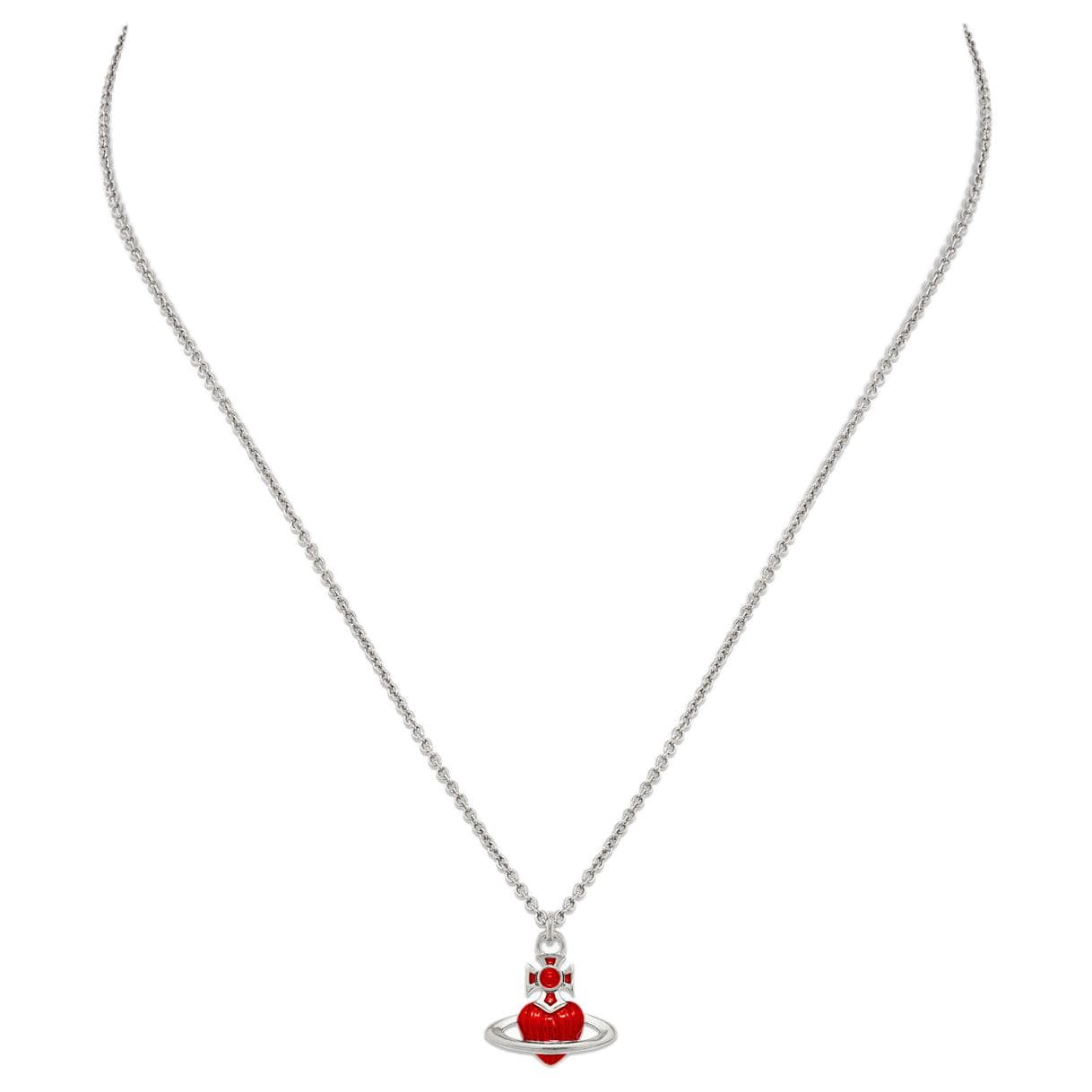 Ожерелье Vivienne Westwood Браслеты из латани Унисекс Серебряный Красный - изображение 2