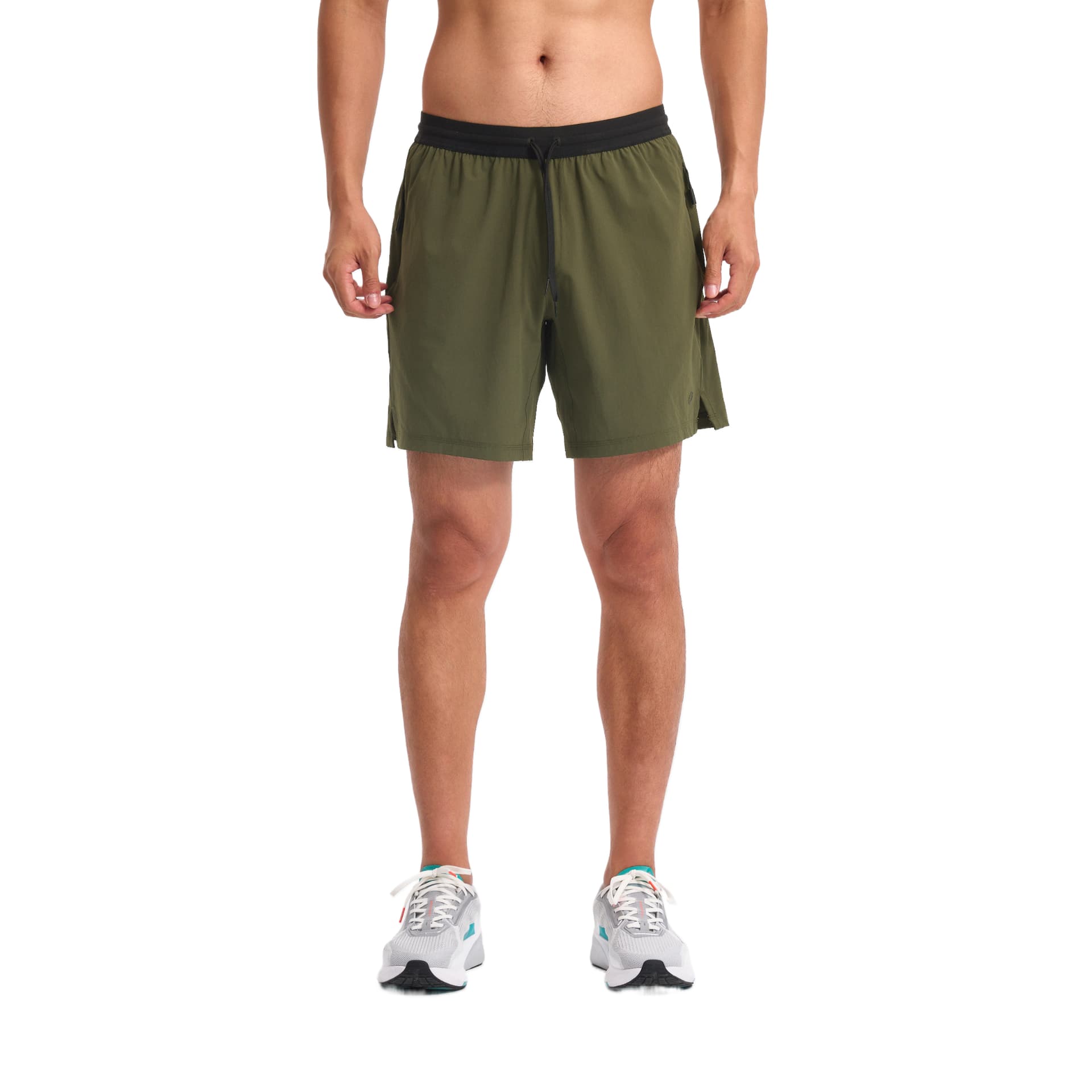 Тренировочные штаны DECATHLON Медно-зеленые мужские спортивные шорты - изображение 1