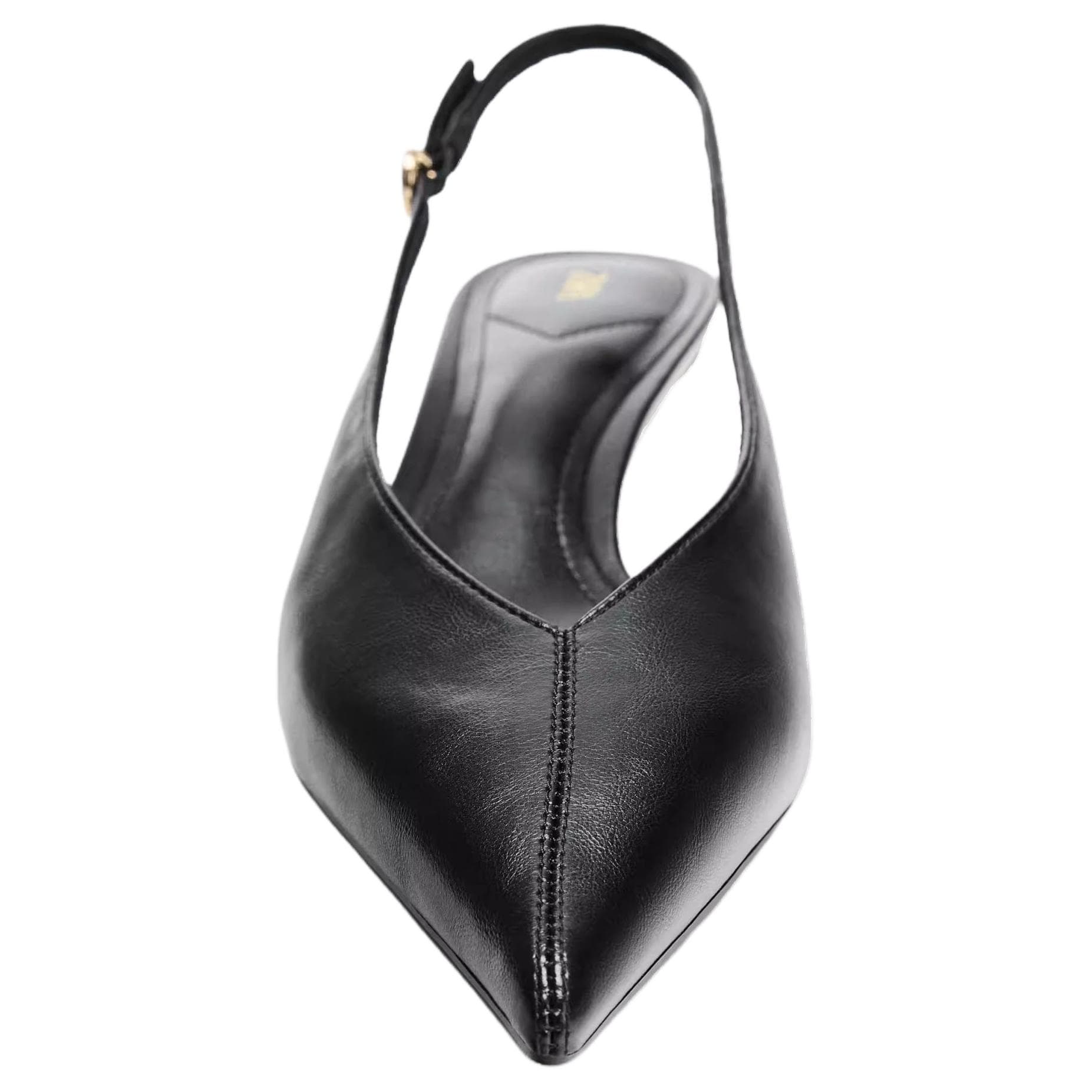 Туфли ZARA PU (полиуретан) Узкий каблук Высокие каблуки 4,5 см Женские Черный - изображение 5