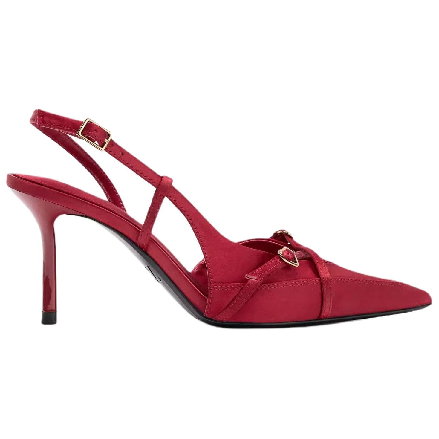 Туфли ZARA Chinese New Year Узкий каблук Высокие каблуки 8,5 см Женские Красный - изображение 2