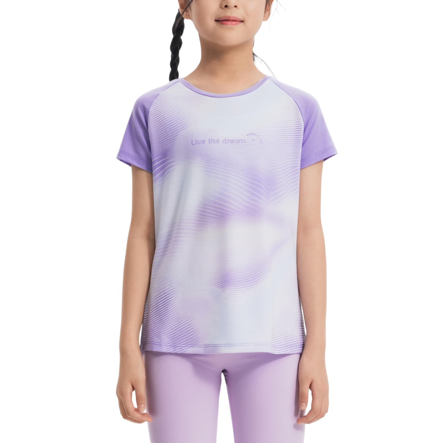Футболка DECATHLON Фиолетовый Лаванда Kids T-рубашки - изображение 1