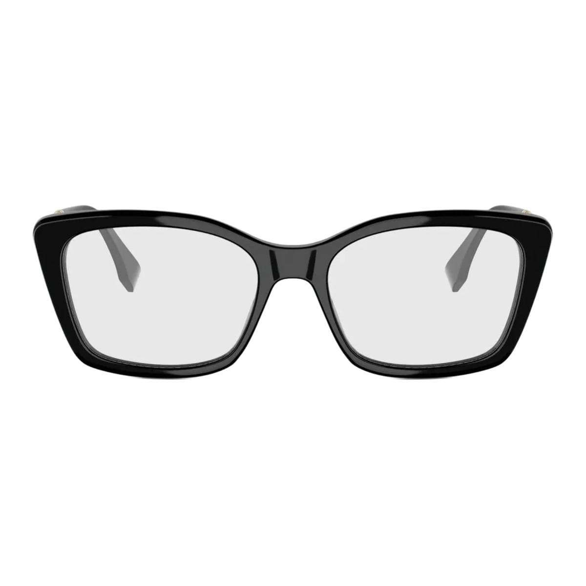 Оправа FENDI Очки с диоптриями из ацетатного волокна прямоугольная форма унисекс яркий черный - изображение 2