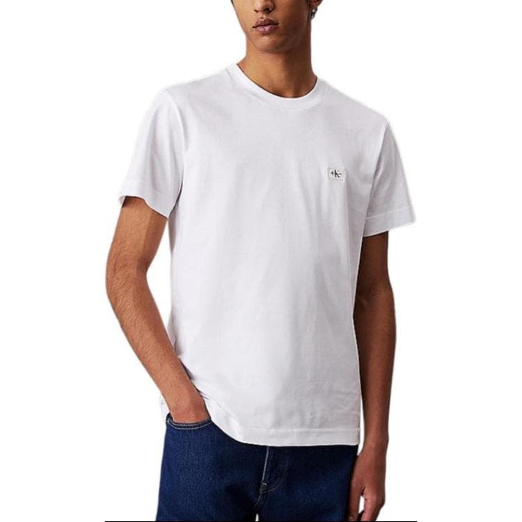 Футболка Calvin Klein T-рубашка Европейская версия Мужская Ярко-белая - изображение 2