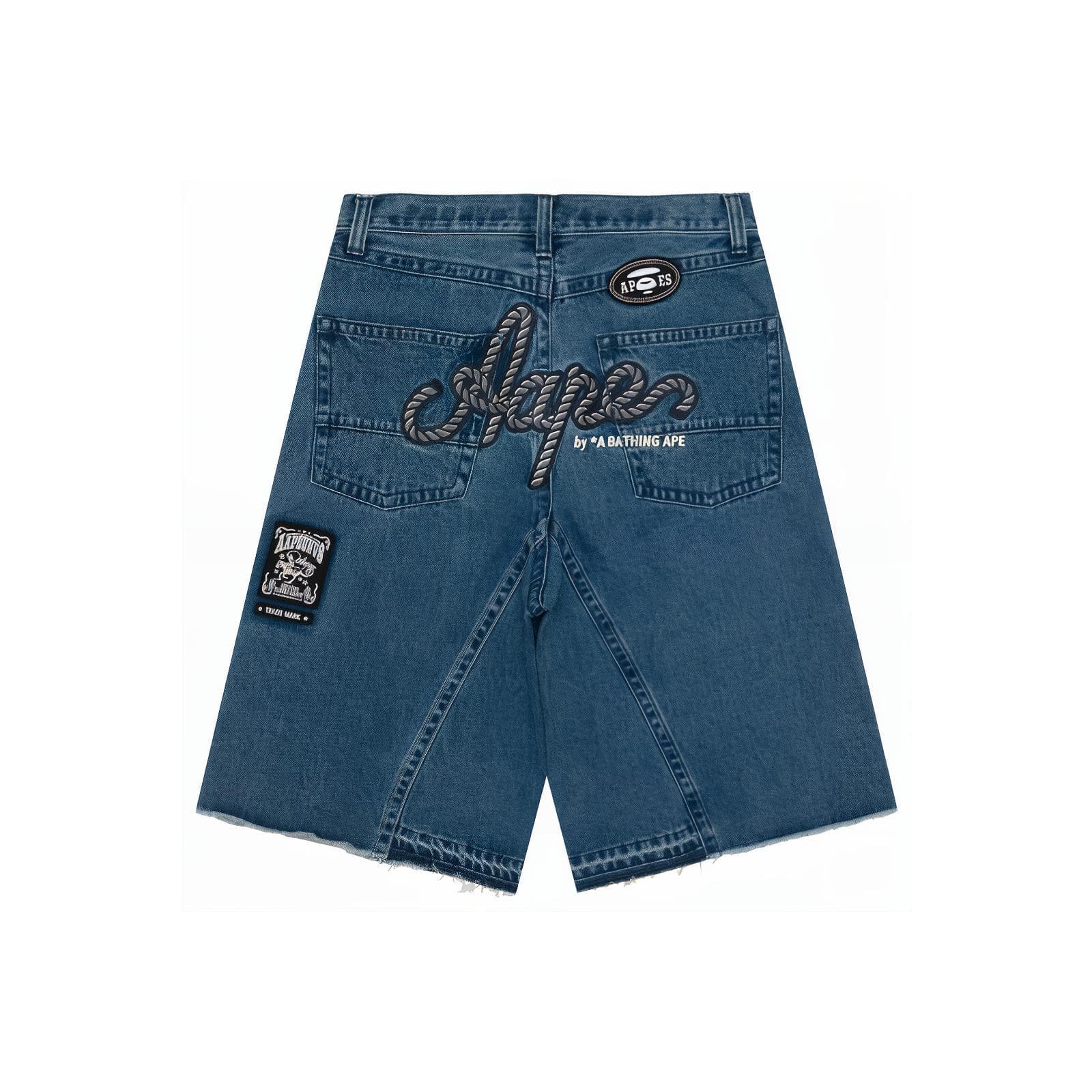 Джинсовые шорты AAPE Синий BLL Мужские Джинсовые Шорты - изображение 2