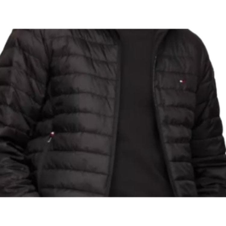 Зимняя куртка пуховик Tommy Hilfiger Хлопковый пуховик мужской черный - изображение 2