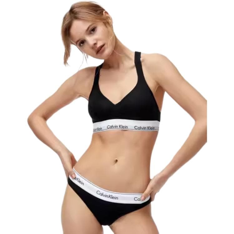 Трусы Calvin Klein Нижнее белье Набор волшебных цветов Женские Космический черный - изображение 2