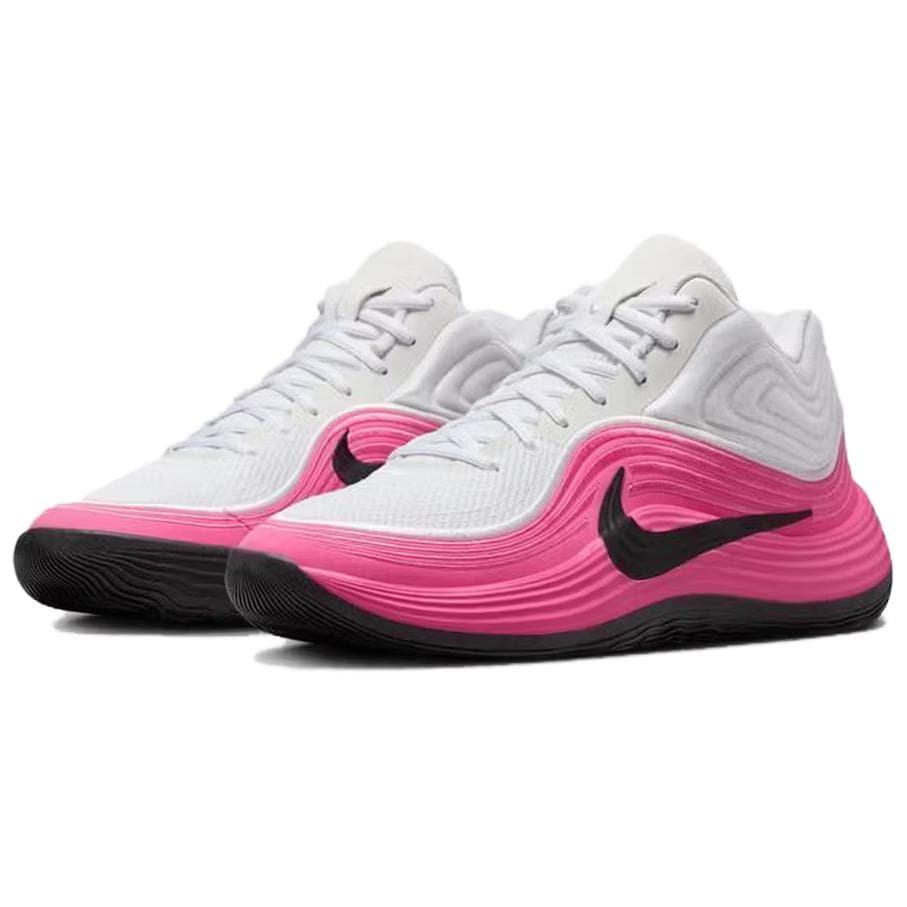 Кроссовки для баскетбола Nike Precision 8 MID Топ Баскетбольные кроссовки Унисекс Белый Розовый - изображение 3