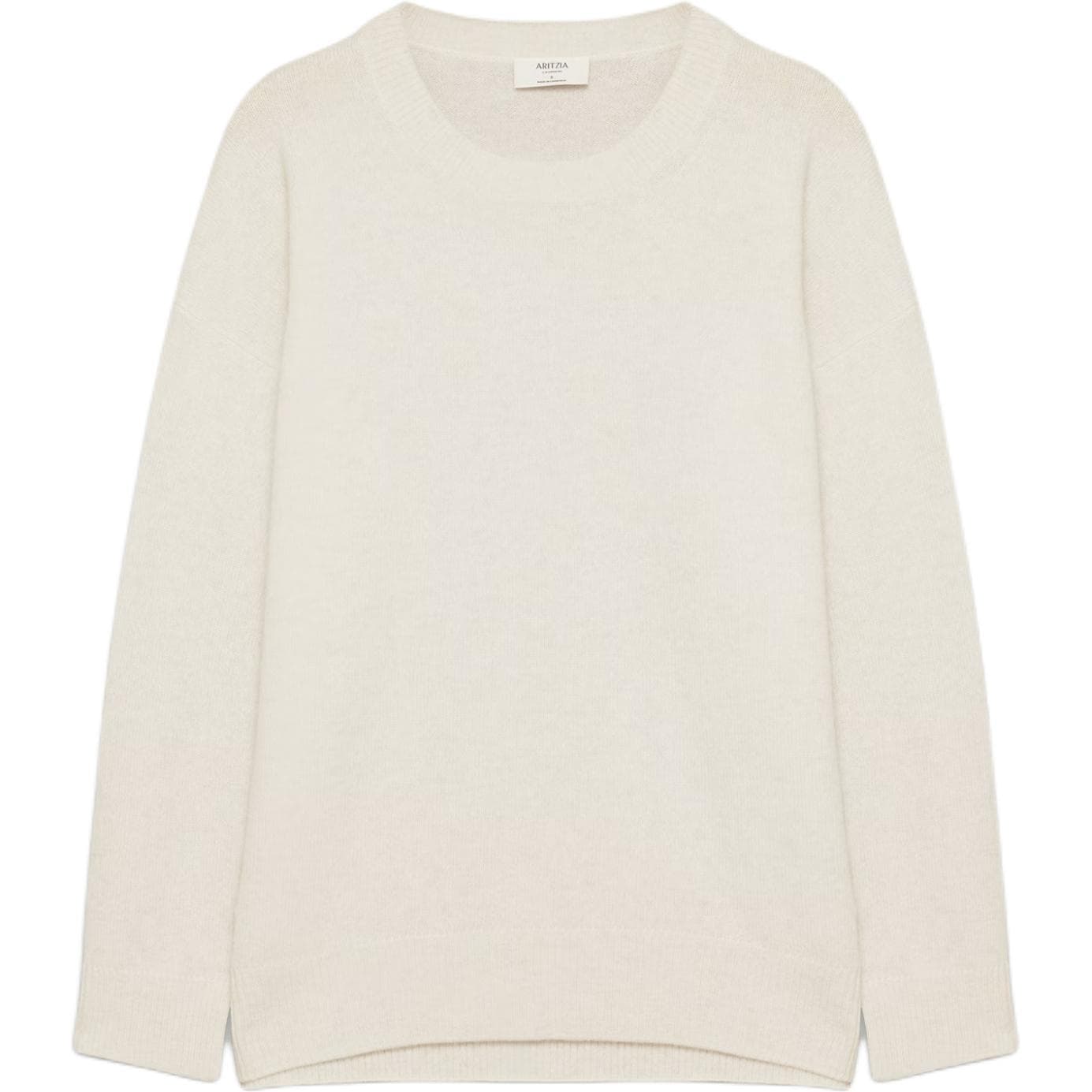 ARITZIA Перо Плюш с круглым узором расслабленный средний свитер плюшевый с круглым узором свитер женский - изображение 1