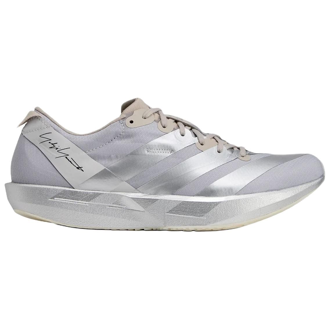 Кроссовки для бега Y-3 Adios 9 Adizero минималистичные удобные антискользящие дышащие низкие беговые кроссовки мужские серебристый - изображение 2