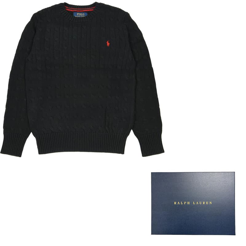 Polo Ralph Lauren Свитер Стандартный черный Подростки - изображение 4