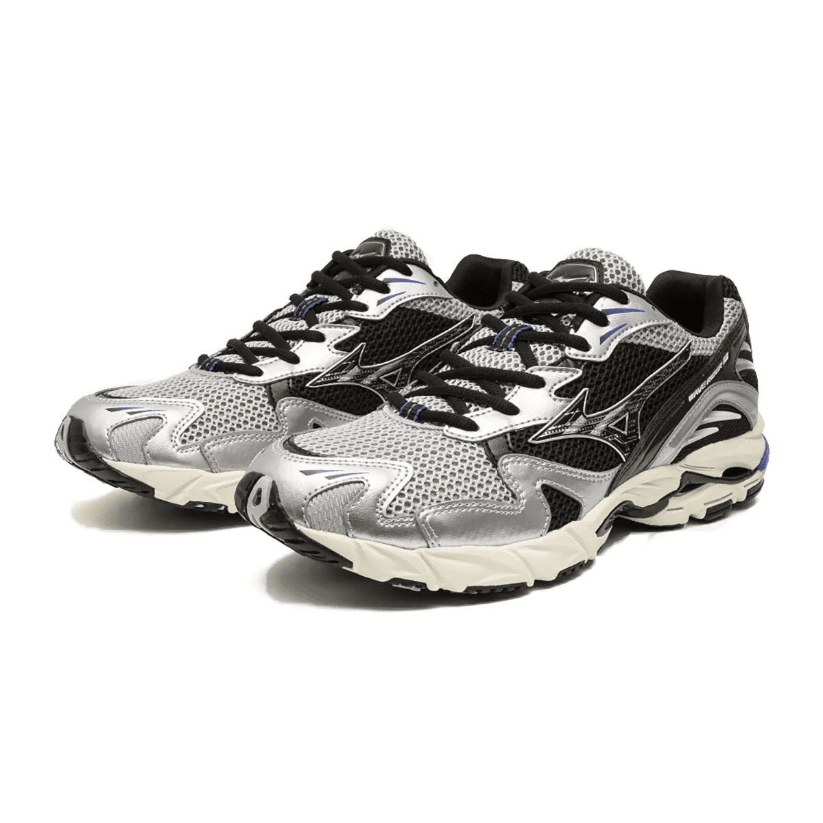 Кроссовки для бега Mizuno Wave Rider 10 Легкий Повседневный Беговые Кроссовки Унисекс Серый Черный - изображение 3