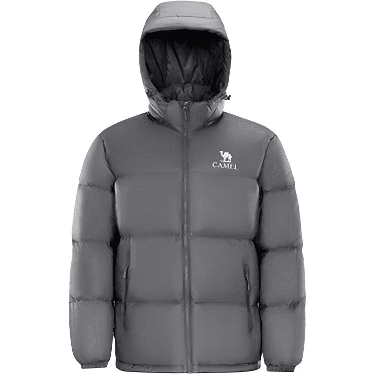 Зимняя куртка CAMEL Fleece Series Zip-up Hooded Universal Down Jacket Unisex - изображение 3