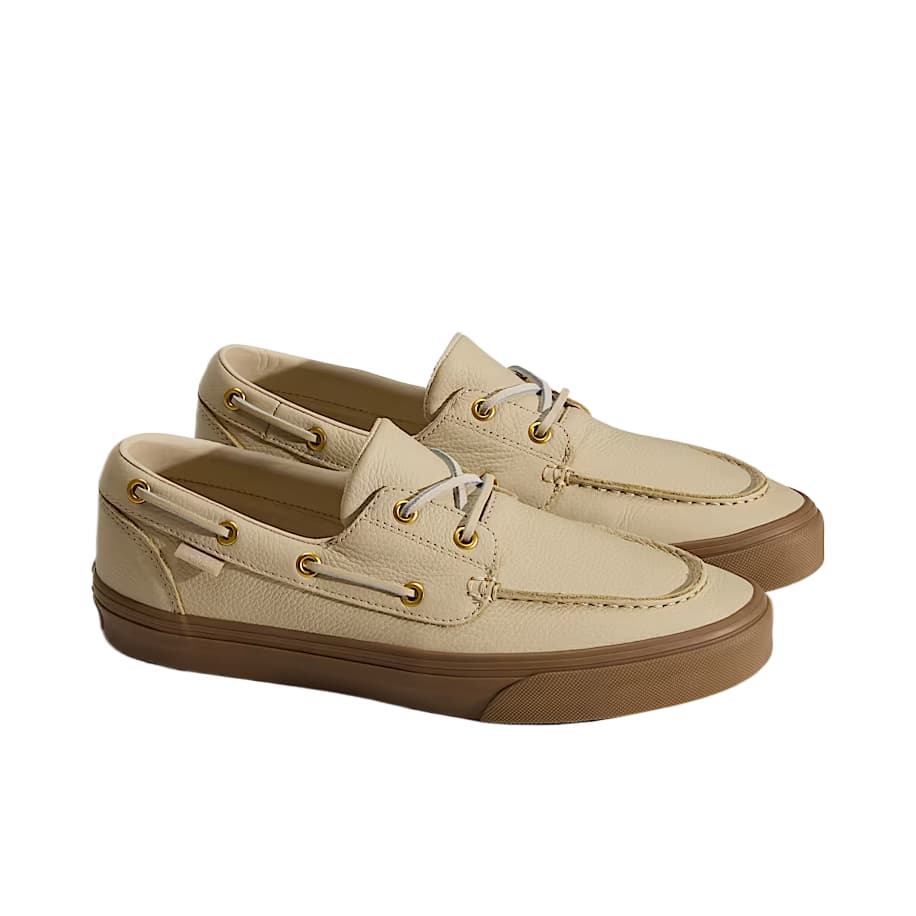 Vans 2 EYELET Кожаная Скейтборд Обувь Унисекс - изображение 2