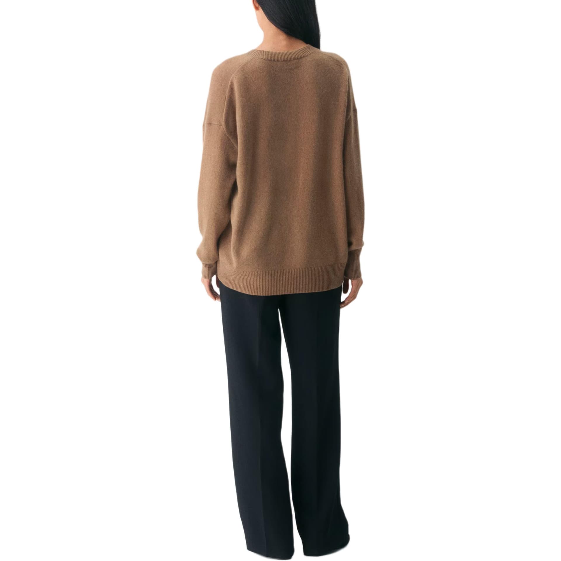ARITZIA Перо Плюш с круглым узором расслабленный средний свитер плюшевый с круглым узором свитер женский - изображение 2