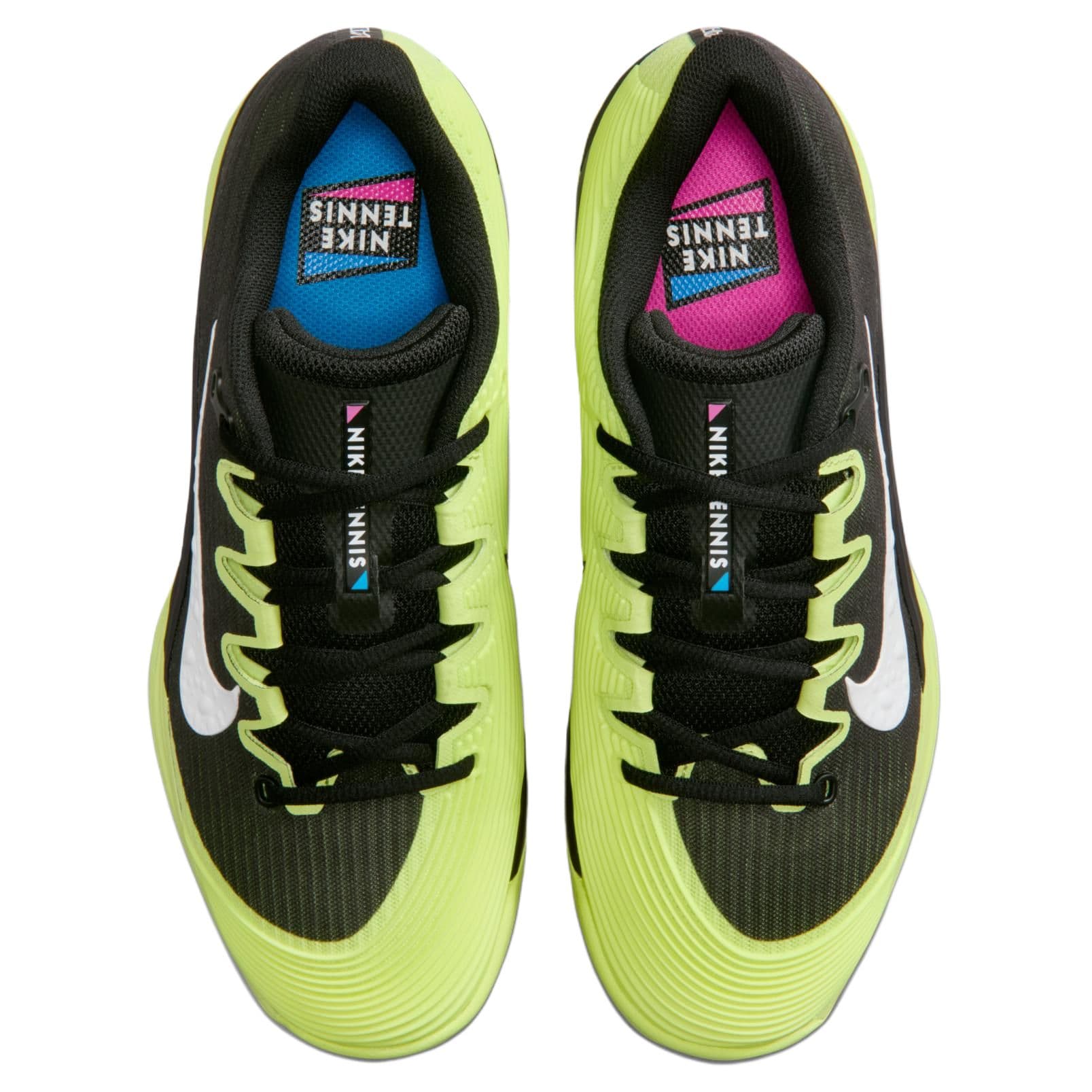 Кроссовки для тенниса Nike Vapor 12 Low Топ Теннисные Кроссовки Женские Черные Желтые - изображение 3