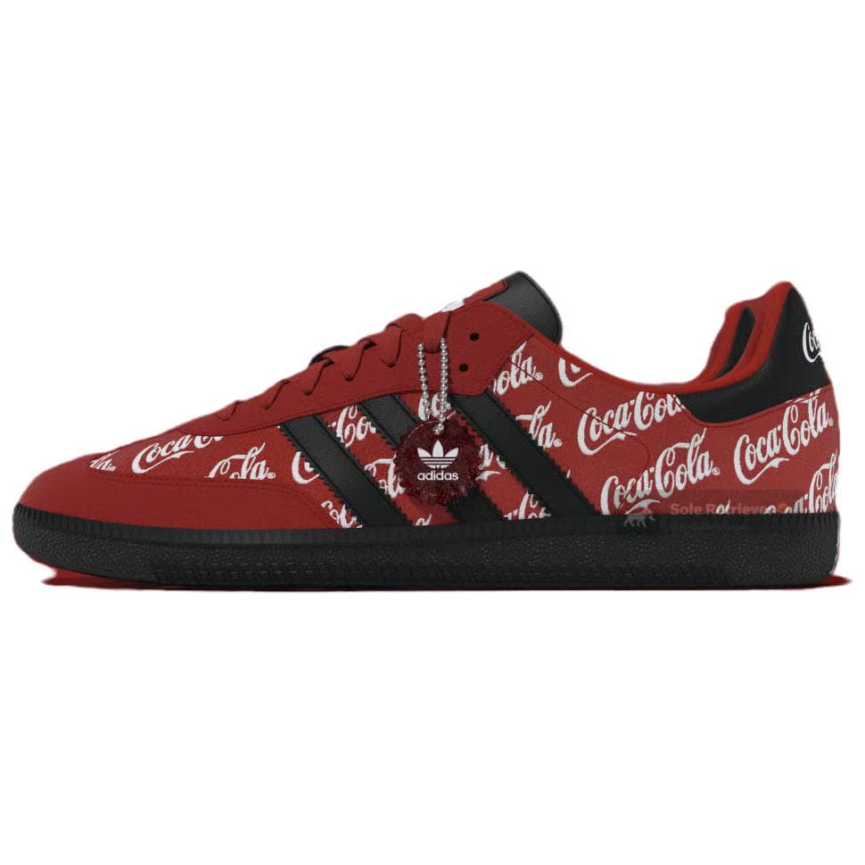 Кроссовки Adidas Originals x Coca Cola Samba Кеды немецкой армии (GAT) Унисекс Красный черный - изображение 1