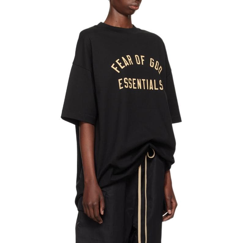Футболка Fear of God Essentials Jersey Crewneck Tee Obsidian Black - изображение 5