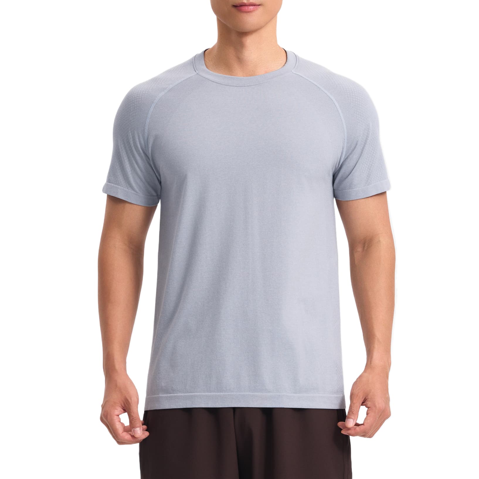 Футболка DECATHLON Серебристо-серый Мужской T-рубашки - изображение 1