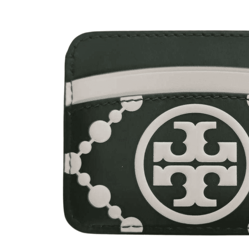 Картхолдер Tory Burch T Monogram Кожаный держатель для карт Женский Зеленый - изображение 2