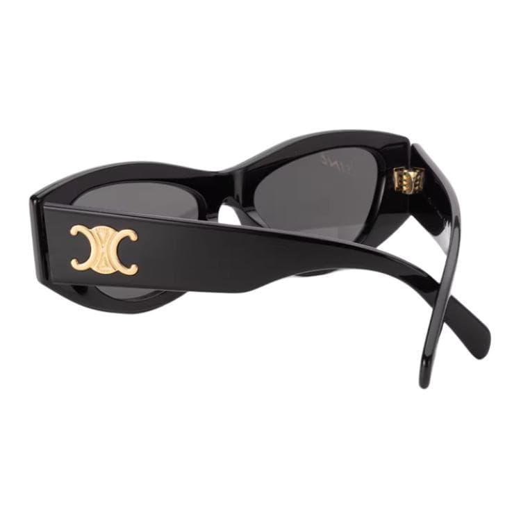 Солнцезащитные очки CELINE Сосуд OVAL SUNGLASSES Унисекс Яркий черный - изображение 4