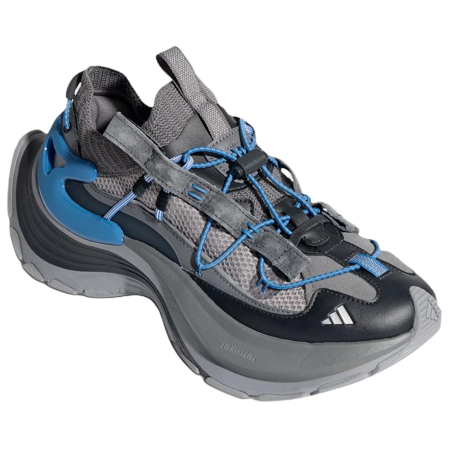 Кроссовки Adidas XLG SPEED Высота Увеличивающая Обувь для Альпинизма Унисекс Серый Черный - изображение 3