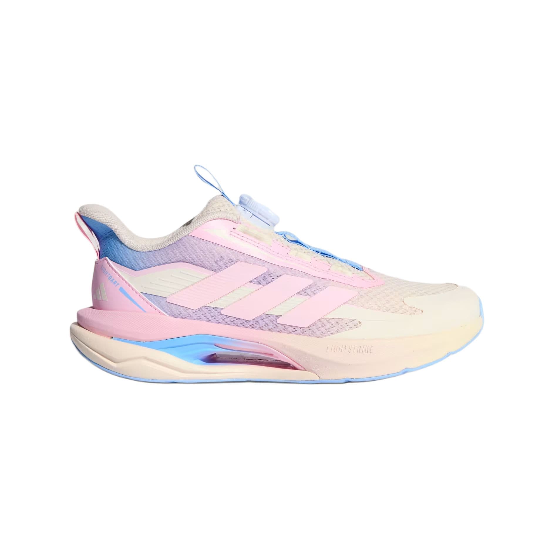 Кроссовки Adidas LIGHTDART HABU Low Топ Детские беговые кроссовки Бежевый розовый голубой Детский - изображение 2
