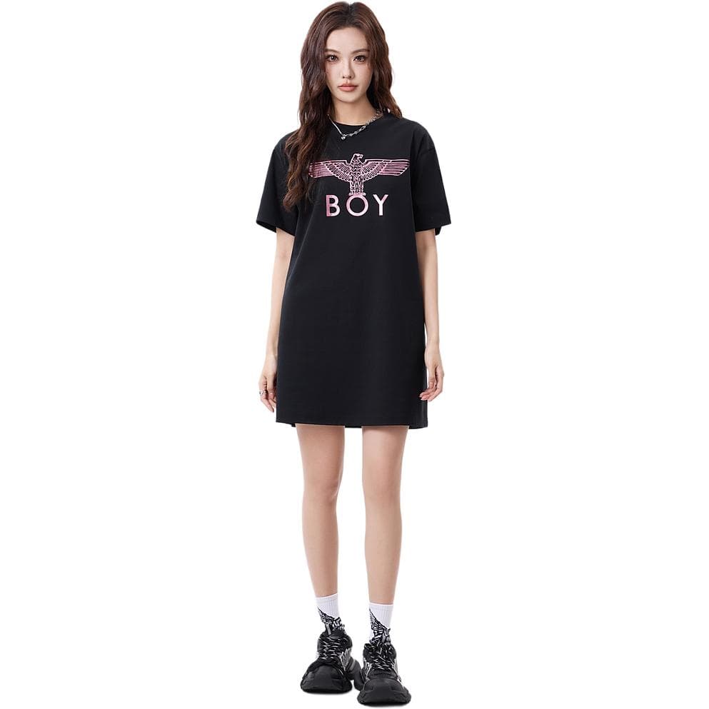 Платье Boy London Короткое платье с короткими рукавами женское черное - изображение 4