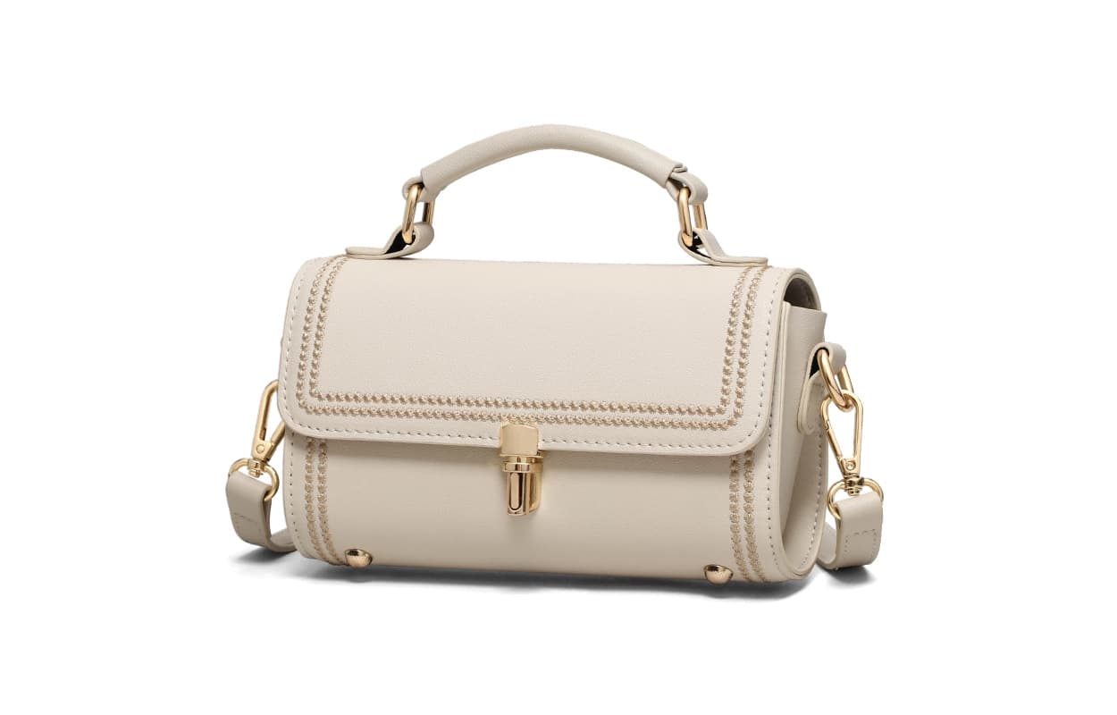 Сумка VINEY Коровья кожа Сумка через плечо Сумки Обычный (стандартный) Women's White - изображение 1