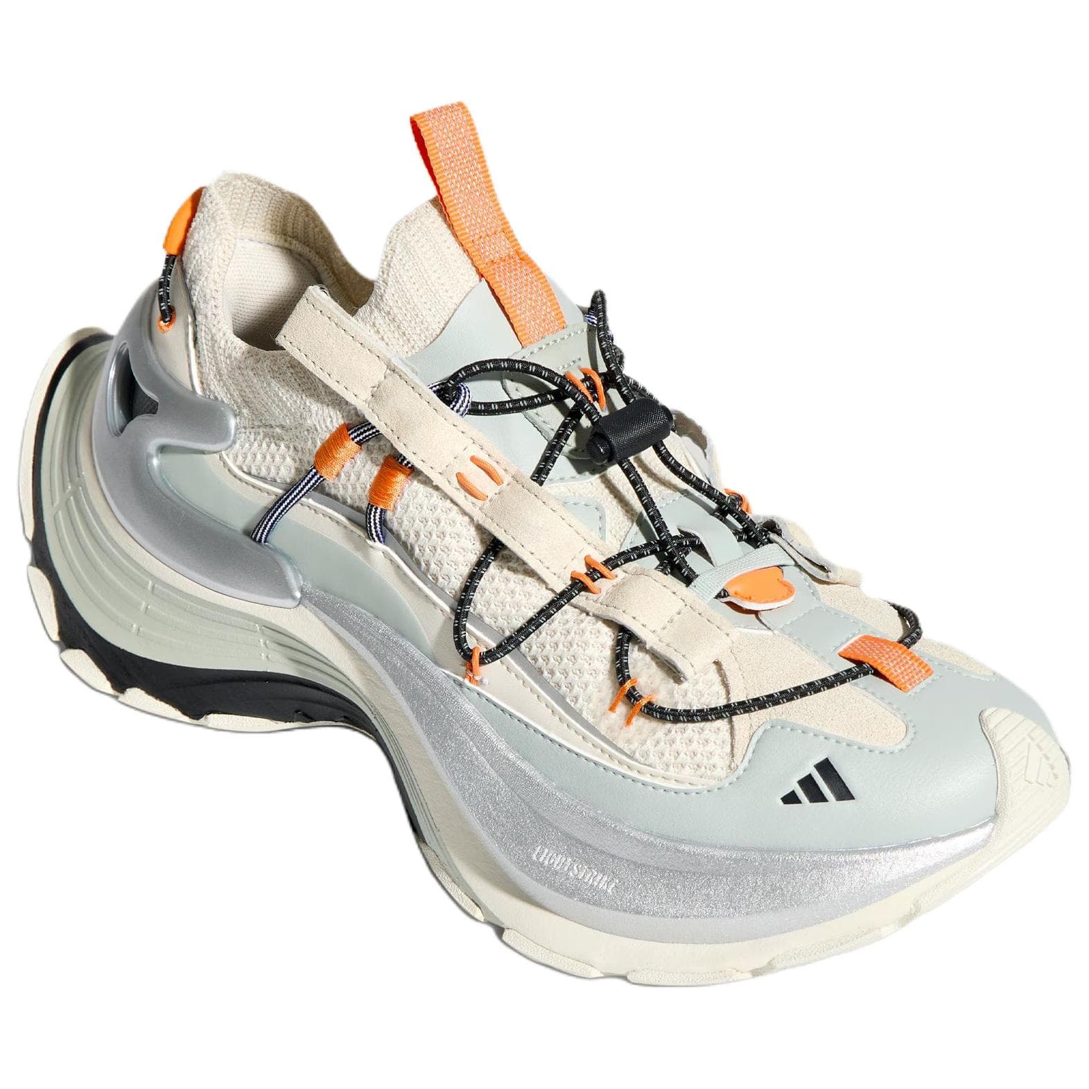 Кроссовки Adidas FOS XLG Дышащая Увеличивающая Высоту Низкая Обувь для Альпинизма Унисекс Светло-Бежевая - изображение 3