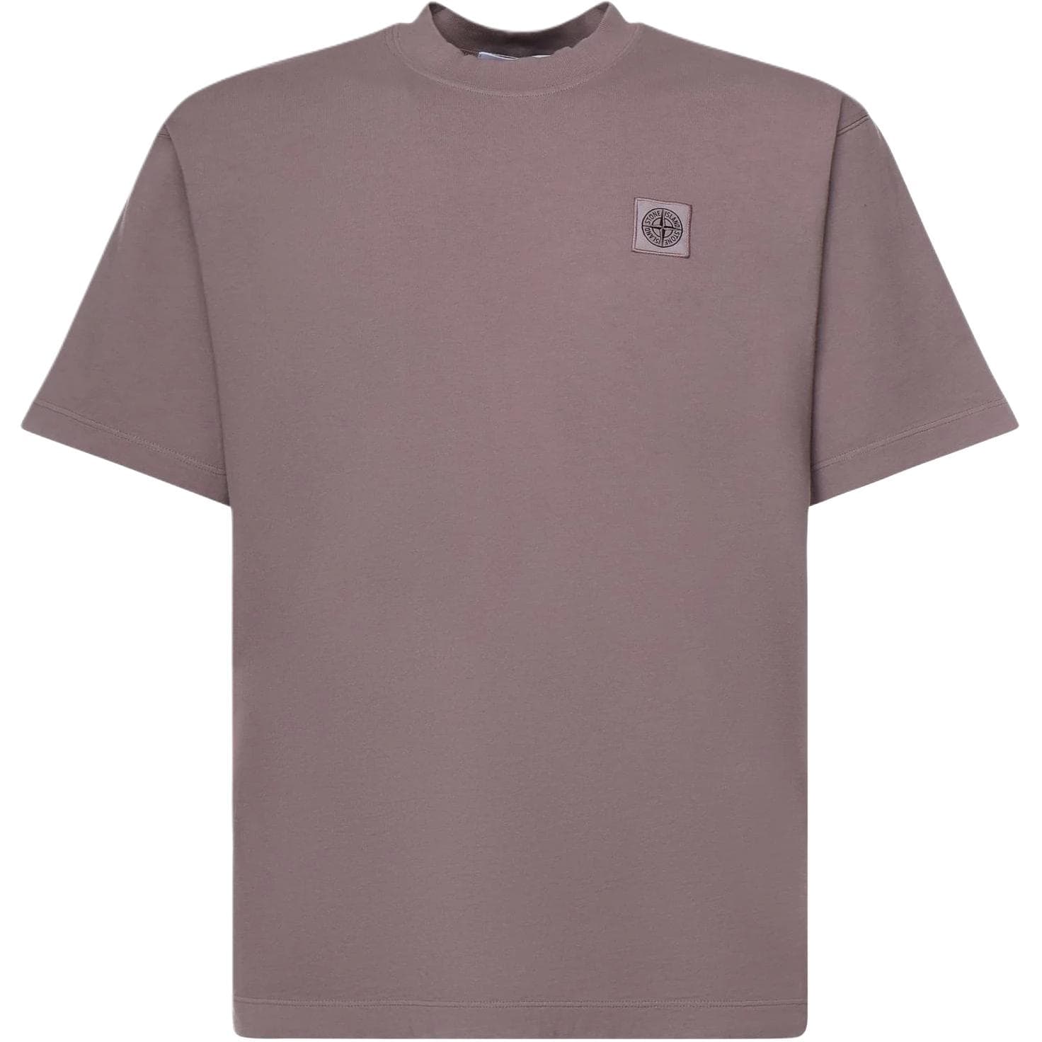 Футболка STONE ISLAND Фиолетовый Серый Мужская T-Рубашка - изображение 1
