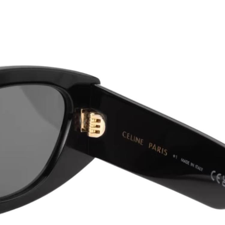 Солнцезащитные очки CELINE Сосуд OVAL SUNGLASSES Унисекс Яркий черный - изображение 7