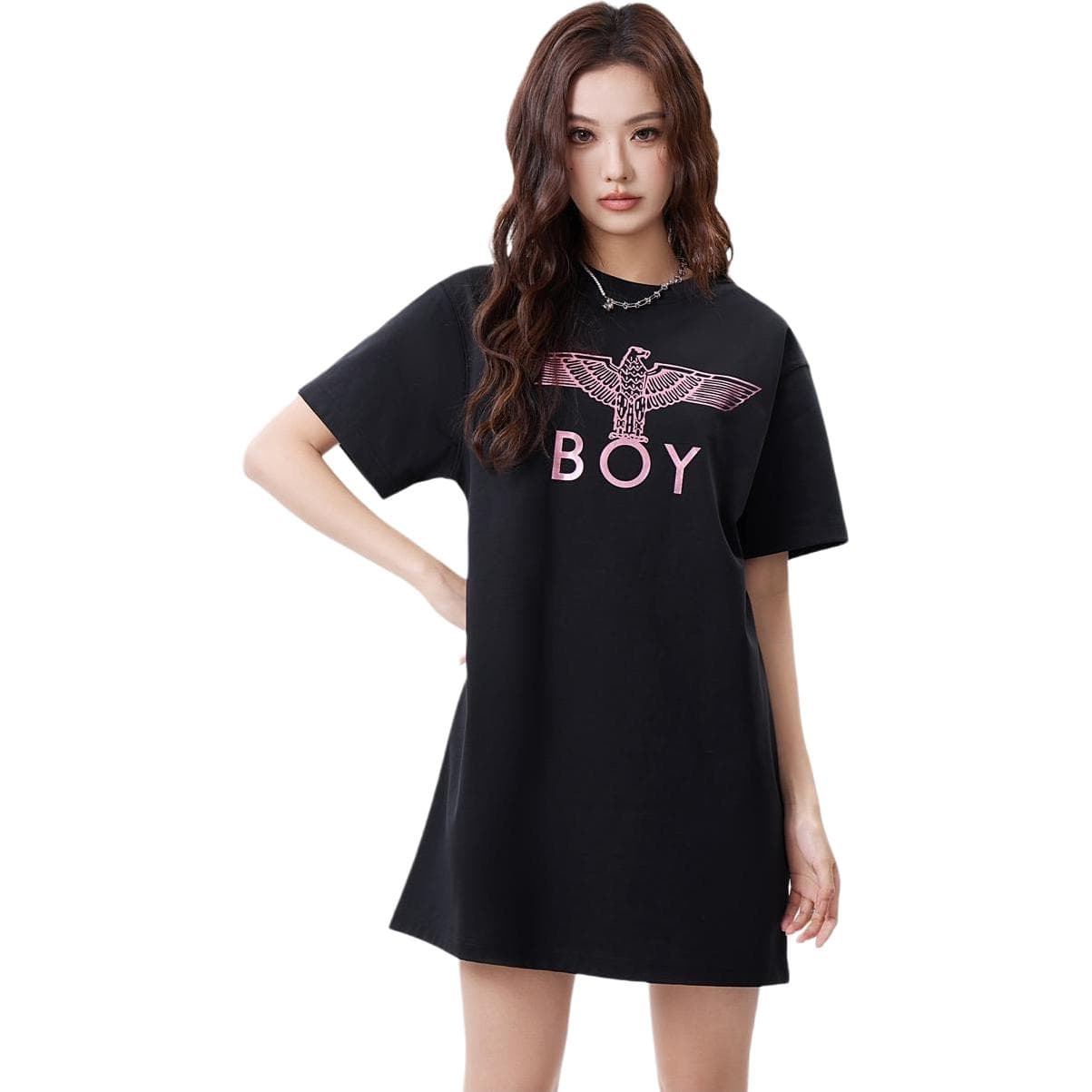 Платье Boy London Короткое платье с короткими рукавами женское черное - изображение 3