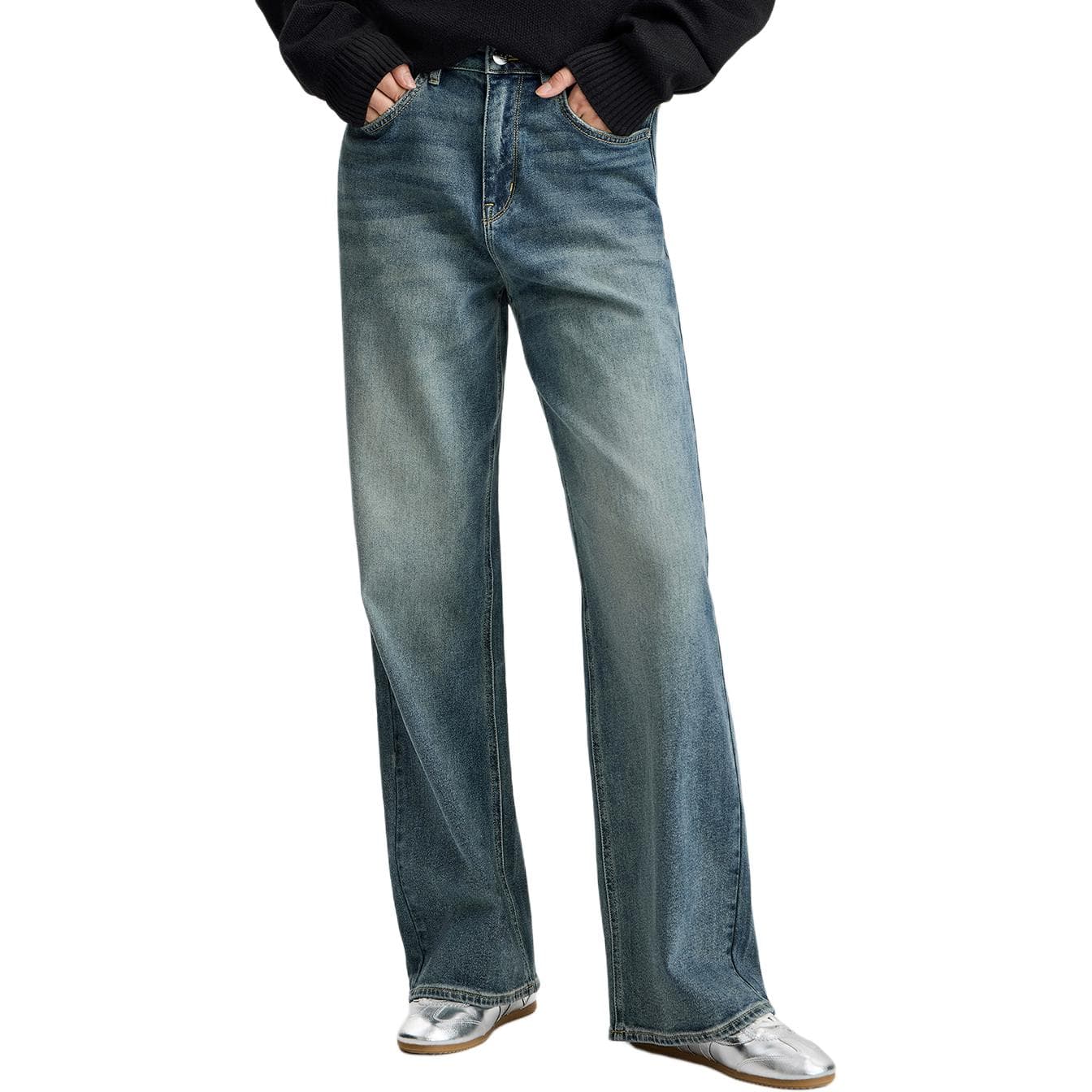 Джинсы Lee Medium Blue Women's Jeans Ли Мидни Блу Женский Джинсы - изображение 3
