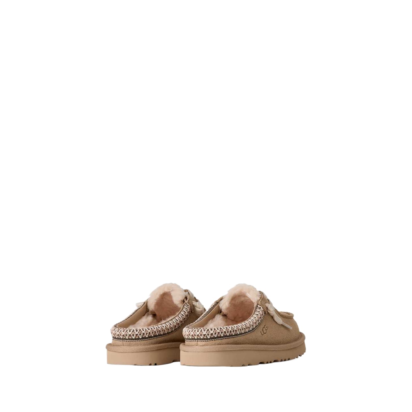 UGG Детские домашние тапочки с низким верхом песочного цвета Kids - изображение 4
