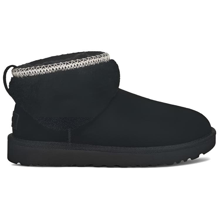Ботинки зимние UGG CLASSIC ULTRA MINI Короткий Снегокат Женские Черные - изображение 2