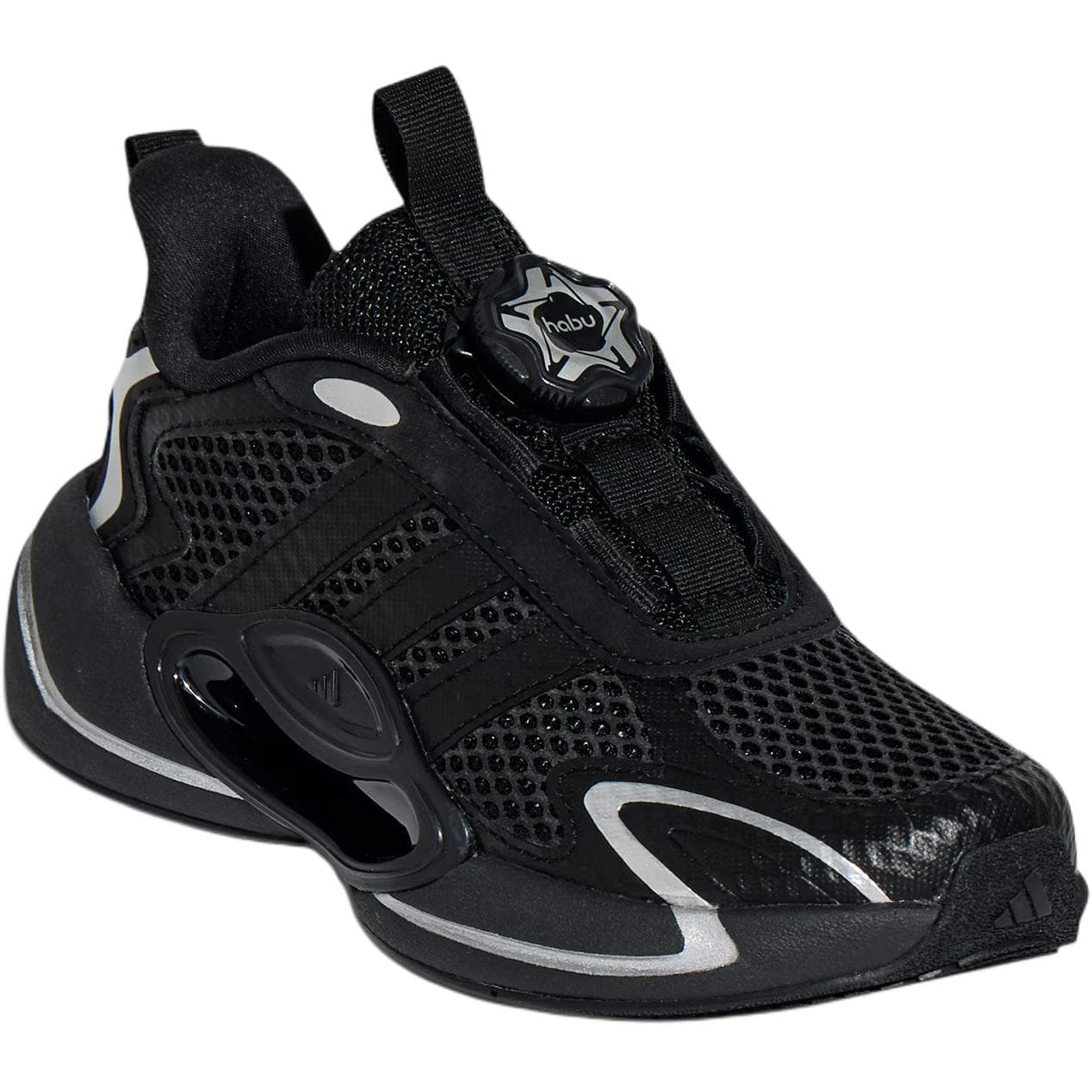 Кроссовки Adidas Galaxy Low Top Беговые Кроссовки Черные Детские - изображение 3
